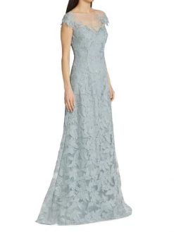 Teri Jon By Rickie Freeman Floral Appliqué A-Line Gown -Rickie Freeman Sales 2022 unnamed file 802