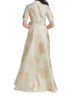 Teri Jon By Rickie Freeman Brocade Organza Tie Waist Gown -Rickie Freeman Sales 2022 unnamed file 859