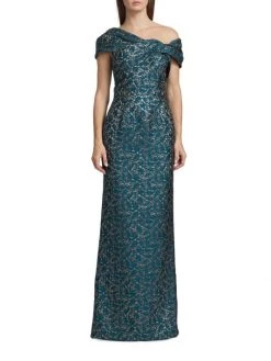 Teri Jon By Rickie Freeman Asymmetric Twist Jacquard Gown -Rickie Freeman Sales 2022 unnamed file 871