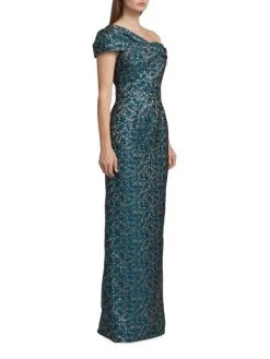 Teri Jon By Rickie Freeman Asymmetric Twist Jacquard Gown -Rickie Freeman Sales 2022 unnamed file 872