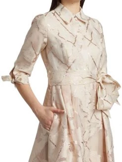 Teri Jon By Rickie Freeman Metallic Abstract Pattern Jacquard Shirt Gown 14 Teri Jon By Rickie Freeman Metallic Abstract Pattern Jacquard Shirt Gown -Rickie Freeman Sales 2022 unnamed file 888