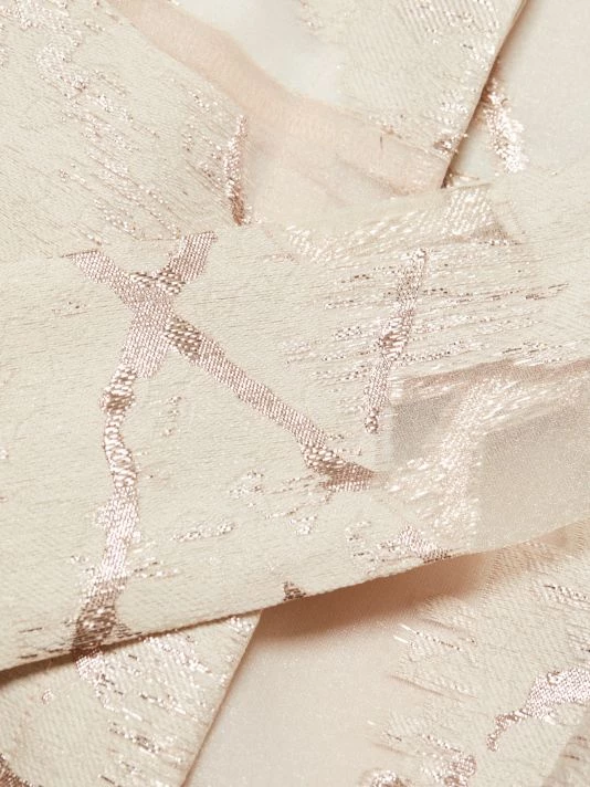 Teri Jon By Rickie Freeman Metallic Abstract Pattern Jacquard Shirt Gown 9 Teri Jon By Rickie Freeman Metallic Abstract Pattern Jacquard Shirt Gown - Image 7