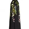Teri Jon By Rickie Freeman Halterneck Printed Twill Knee-Length Dress