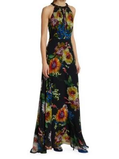 Teri Jon By Rickie Freeman Bead-Embellished Floral Gown -Rickie Freeman Sales 2022 unnamed file 917