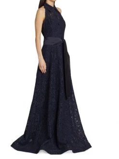 Teri Jon By Rickie Freeman Floral Lace Collared A-Line Gown -Rickie Freeman Sales 2022 unnamed file 946