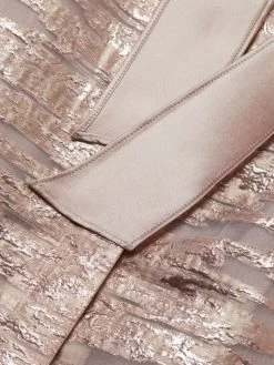 Teri Jon By Rickie Freeman Metallic Organza Satin-Trim Shirtdress -Rickie Freeman Sales 2022 unnamed file 963