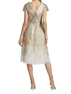 Teri Jon By Rickie Freeman Roll Neck Metallic Jacquard Dress -Rickie Freeman Sales 2022 unnamed file 968