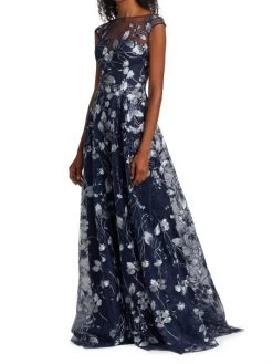 Teri Jon By Rickie Freeman Embroidered Mesh Gown -Rickie Freeman Sales 2022 unnamed file 97
