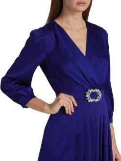 Teri Jon By Rickie Freeman Satin Knee-Length Cocktail Dress -Rickie Freeman Sales 2022 unnamed file 983